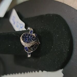 Blue sapphire ring 8.5
